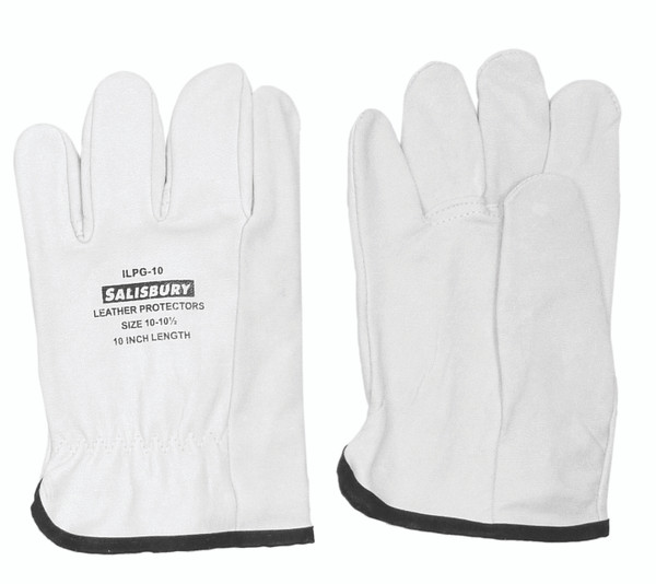 SALISBURY Elec. Glove Protector,8,Cream,PR LPG108