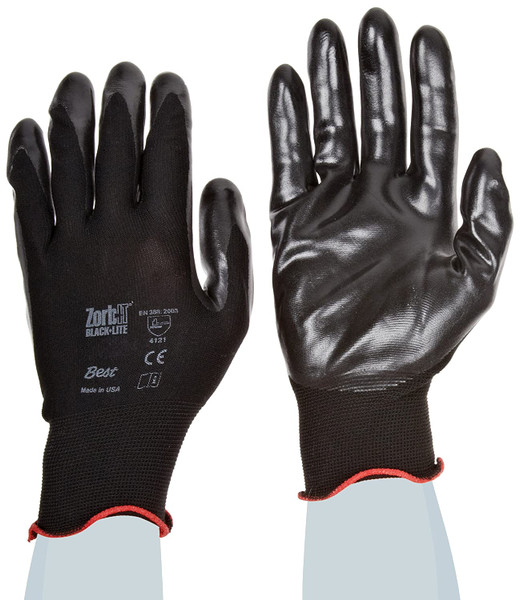 SHOWA Coated Gloves,Black,S,PR 4540-07