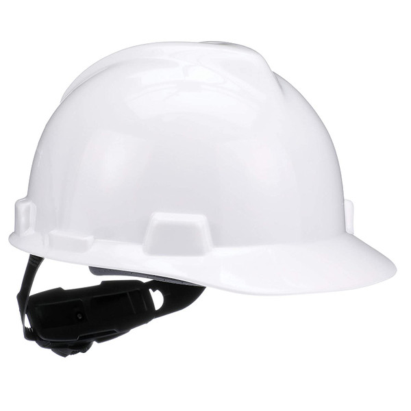 MSA Hard Hat, E,White,4 pt. Ratchet 475358