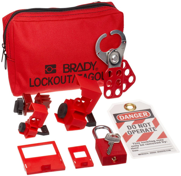 BRADY PortableLockout Kit,Filled,Electrical,12 105967