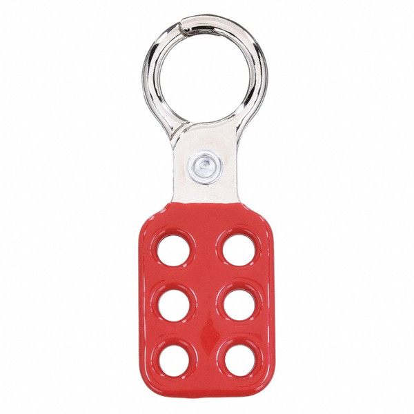 CONDOR Lockout Hasp,Snap-On,6 Lock,Red 416