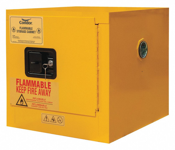 CONDOR Flammable Cabinet,Bench Top,2 gal. 491M60