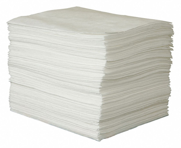 CONDOR Absorb Pad,Oil-Based Liquids,White,PK100 35ZR04