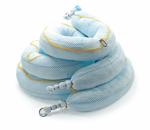 CONDOR Absorb Boom,Oil-Based Liquids,10ft L,PK4 35ZR65