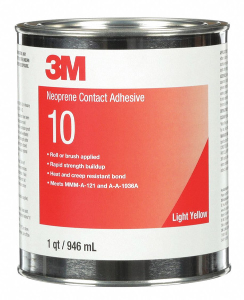 3M ContactAdhesive,Multi-Purpose,1Qt,Yellow 10