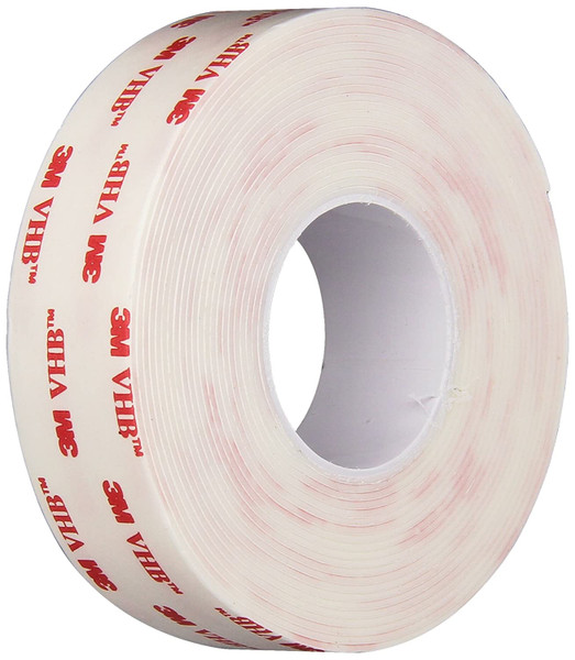 3M Double Sided VHB Tape,1In x 5 yd.,White 4950