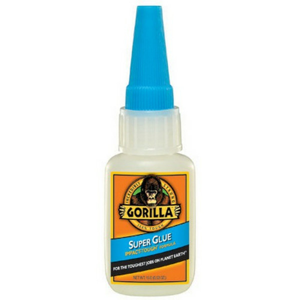 GORILLA Super Glue,Instant Bonding,15g Bottle 7805002