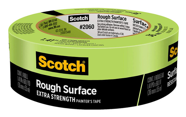 SCOTCH Masking Tape,Green,1-1/2 In x 60 Yd,PK24 2060