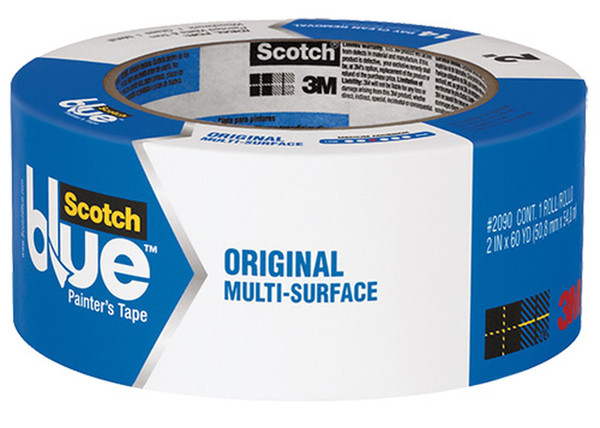 SCOTCH-BLUE Masking Tape,Blue,1 In. x 60 Yd. 2090-24AP