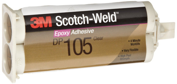 SCOTCH-WELD Epoxy Adhesive,Dual-Cartridge,1.64 oz. 105