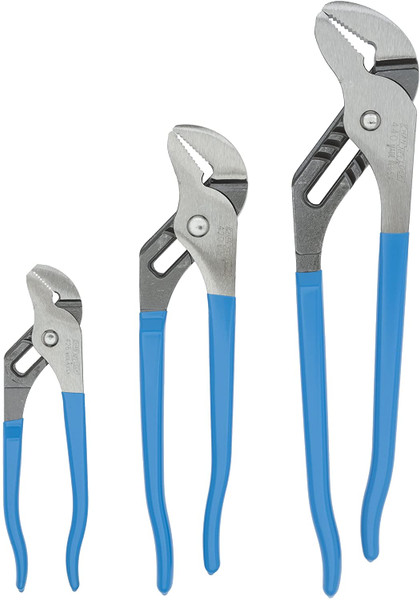 CHANNELLOCK Tongue and Groove Plier Set,Dipped,3Pcs. GS-3