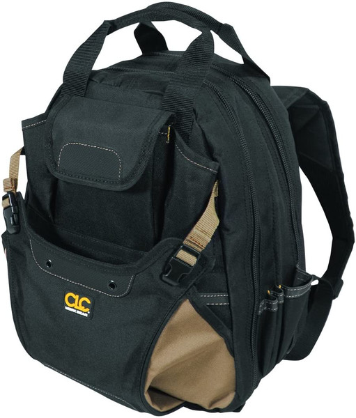 CLC Tool Backpack,44 Pockets,14x11x16",Black 1134
