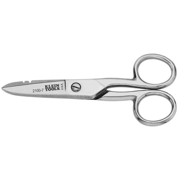 KLEIN TOOLS Electricians Scissors,5-1/4 In. L 2100-7