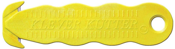 KLEVER KUTTER Safety Cutter,Disp,4-3/4",Yellow,PK100 KCJ-1Y-100