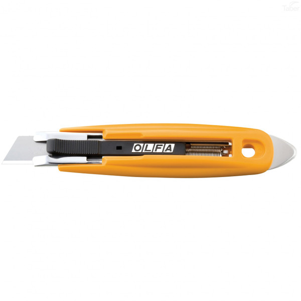 OLFA Safety Knife,6-1/8 in.,Black/Yellow SK-9
