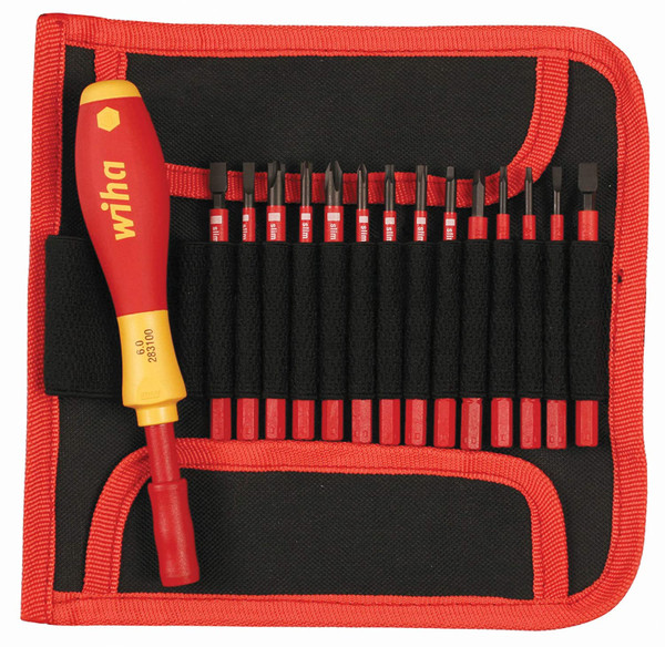 WIHA TOOLS Ins. Multi-Bit Screwdriver Set,14-in-1 28390