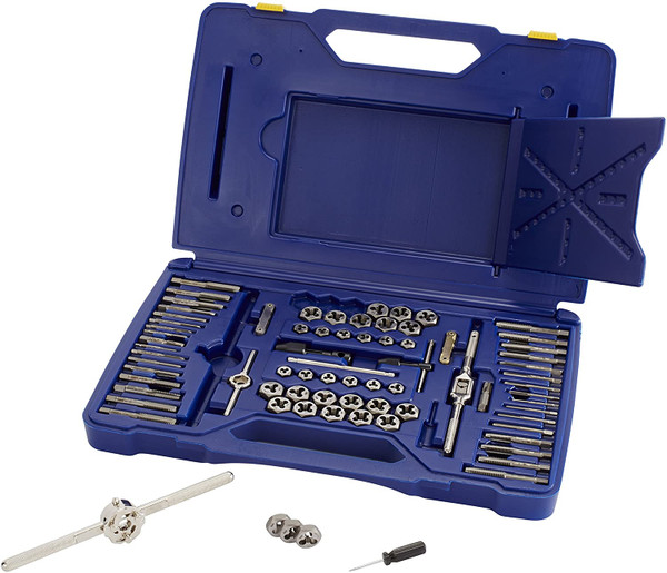 IRWIN HANSON Tap and Die Set,76 pc,High Carbon Steel 26376