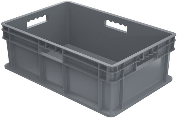 AKRO-MILS Container,23-3/4 In. L,15-3/4 In. W,Gray 37688GREY