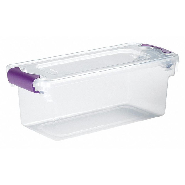 DURABILT Storage Tote,Polypropylene,Clear,7.5 qt. 3410GRPRCL.10