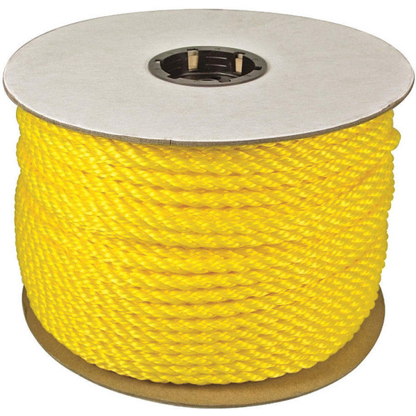 GENERIC Rope,600ft,Yllw,582lb.,Polyprpylne 350200-YEL-00600-R0304