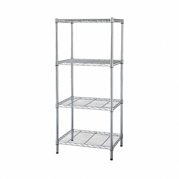 GENERIC Industrial Wire Shelving,H74,W60,Chrome 1APA1