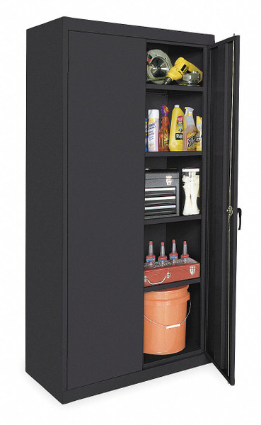 GENERIC Shelving Cabinet,72" H,36" W,Black 1UEZ6