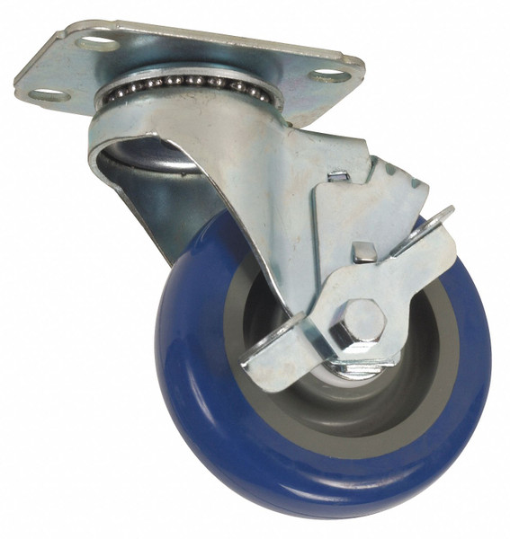 GENERIC NSF-Listed Plate Caster,Swivel,300 lb. 5UX88