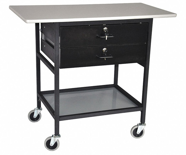 GENERIC Ergonomic Mobile Work Table,40 In. L ERGO-28-1-K4