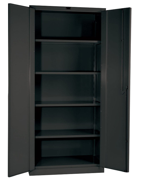 HALLOWELL Shelving Cabinet,78" H,48" W,Charcoal HW6SC8478-4CL