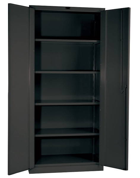HALLOWELL Shelving Cabinet,78" H,36" W,Charcoal HW6SC6478-4CL