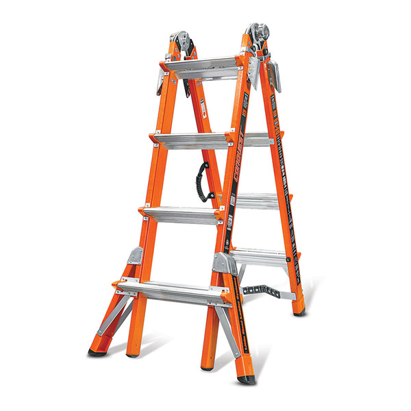 LITTLE GIANT Multipurpose Ladder,17 ft.,IA,Fiberglass 15144