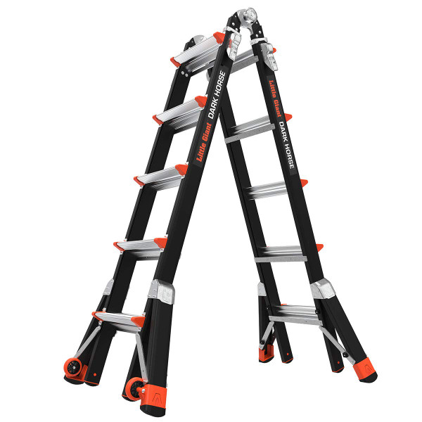 LITTLE GIANT Multipurpose Ladder,Fiberglass,22 ft. 15145-001