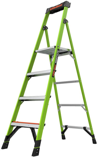 LITTLE GIANT Stepladder,300 lb. Ld Cap.,Fiberglass 15366-001