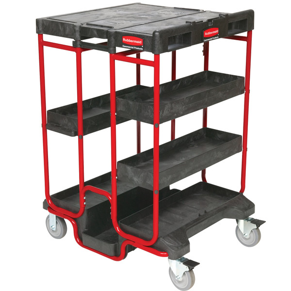 RUBBERMAID Ladder Cart,500 lb. Cap FG9T5700BLA