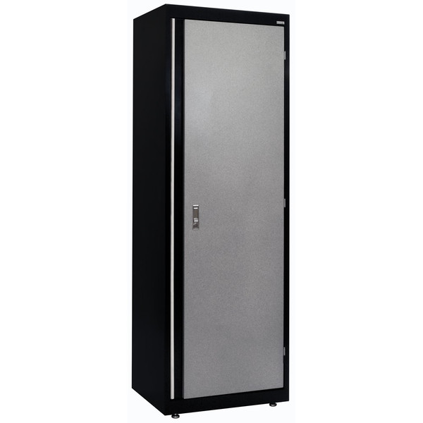 SANDUSKY Shelving Cabinet,72" H,24" W,Gray/Black GA3F241872-M9