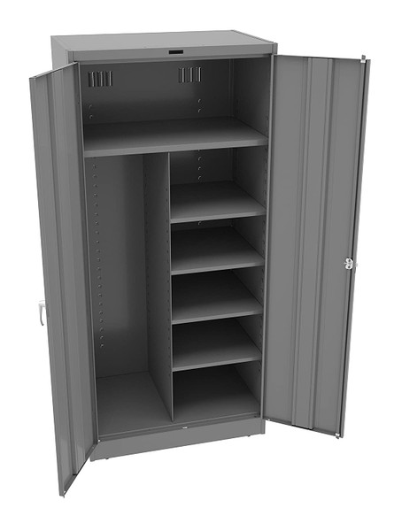 TENNSCO Combination Storage Cabinet,Medium Gray 7820MGY