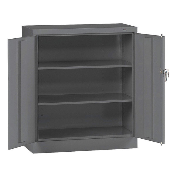 TENNSCO Counter Height Cabinet,Welded,Gray 4218MGY