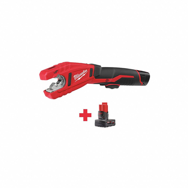 MILWAUKEE Cordless Tube Cutter Kit,2 Batteries 2471-21 48-11-2440