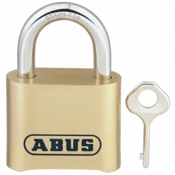 ABUS Combination Padlock,Bottom,Black/Silver 180IB50