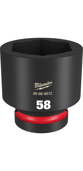 Milwaukee 49-66-6612 SHOCKWAVE Impact Duty 1" Drive 58MM Standard 6 Point Socket