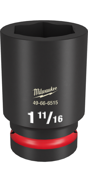 Milwaukee 49-66-6515 SHOCKWAVE Impact Duty 1" Drive 1-11/16" Deep 6 Point Socket