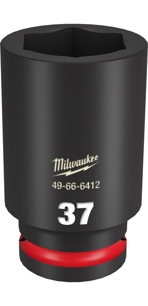 Milwaukee SHOCKWAVE Impact Duty  3/4"Drive 37MM Deep 6 Point Socket - 49-66-6412