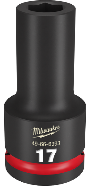 Milwaukee SHOCKWAVE Impact Duty  3/4"Drive 17MM Deep 6 Point Socket - 49-66-6393