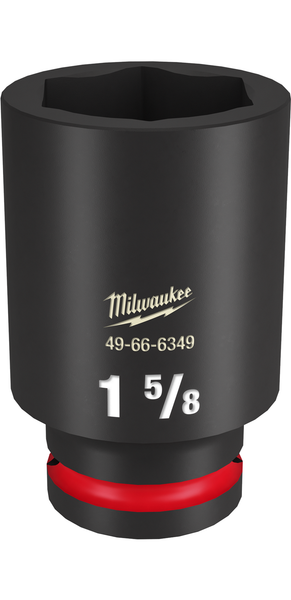 Milwaukee SHOCKWAVE Impact Duty  3/4"Drive 1-5/8" Deep 6 Point Socket - 49-66-6349