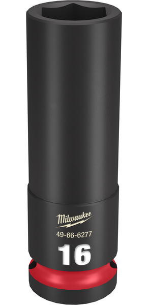 Milwaukee 49-66-6277 SHOCKWAVE Impact Duty 1/2" Drive 16MM Deep 6 Point Socket