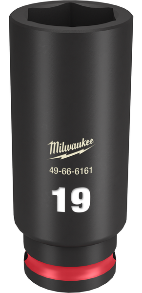 Milwaukee 49-66-6161 SHOCKWAVE Impact Duty 3/8" Drive 19MM Deep 6 Point Socket
