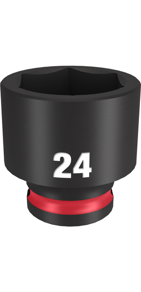 Milwaukee 49-66-6147 SHOCKWAVE Impact Duty 3/8" Drive 24MM Standard 6 Point Socket