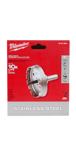 Milwaukee 49-57-8643 3" One-Piece Carbide Hole Cutter