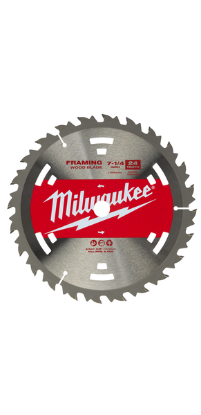 Milwaukee Circular Saw Framing Blades 7-1/4" 24T 48-41-0710