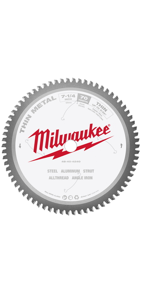 Milwaukee 7-1/4" Thin Metal Cutting Circular Saw Blade - 48-40-4240